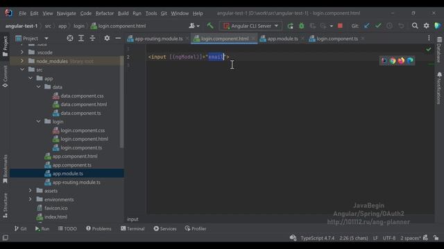 Основы Angular + Java/Spring: атрибут ngModel (2022) смотреть онлайн