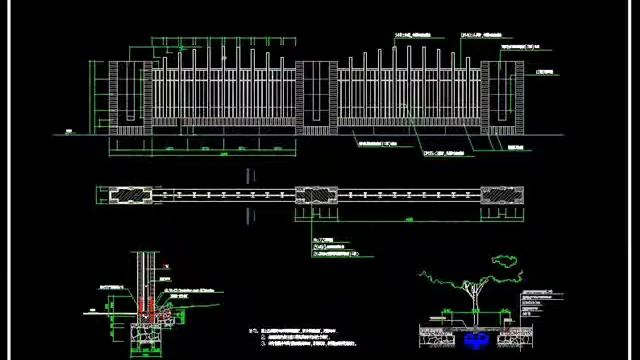 ★【CAD Design Resources Download】Wrought iron railing fence design смотреть онлайн