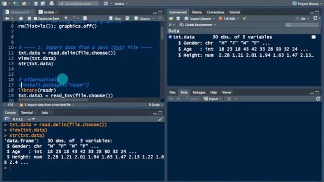 How to Read/Import Data Files In R || Reading/Importing Text (.txt) file in R || Part A смотреть онлайн