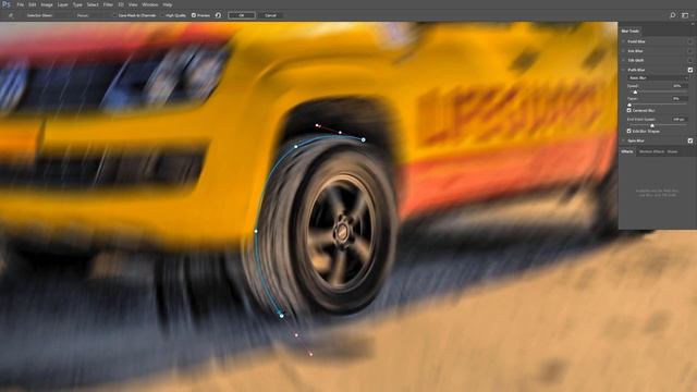 Motion Blur, Spin Blur, Path Blur | Photoshop Tutorial смотреть онлайн