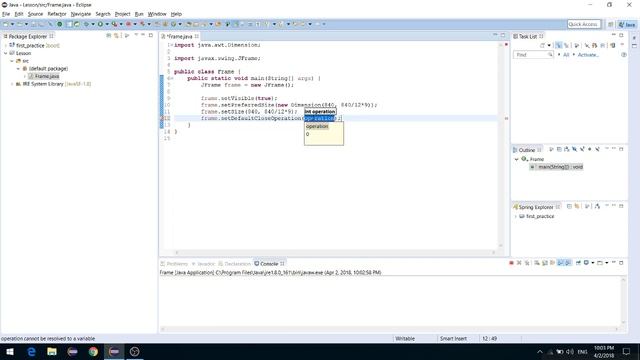 자바 스윙1: 프레임과 페널 JFrame and JPanel смотреть онлайн