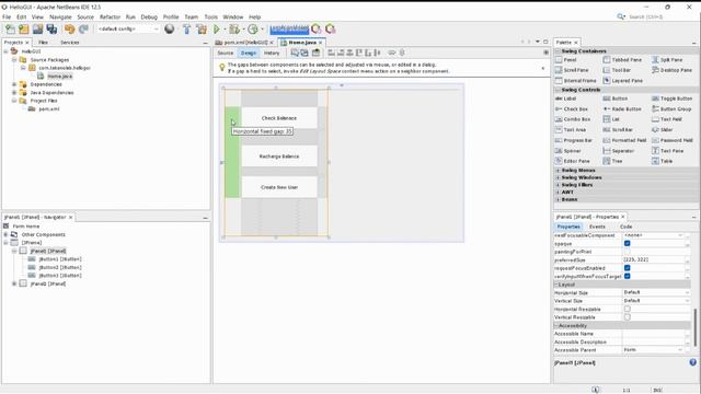 1. Using Netbeans App to explore Java GUI development смотреть онлайн