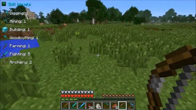 Minecraft: RPG SKILLS (Train and level up your skills!) Mod Showcase смотреть онлайн