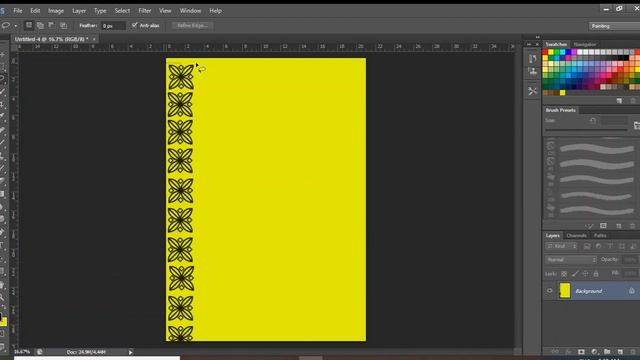 How to Create Fabric Textile Design in Adobe Photoshop CS6 64 bit Tutorial смотреть онлайн