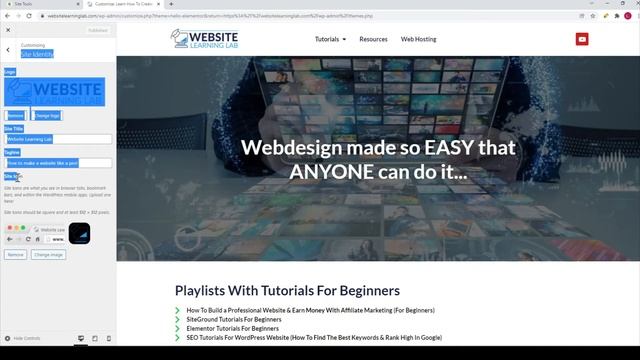 Set Up Site Icon (Favicon) With Hello Theme In WordPress смотреть онлайн