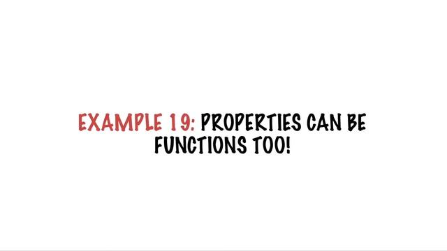 018 Example 19 Object properties can be functions JavaScript смотреть онлайн