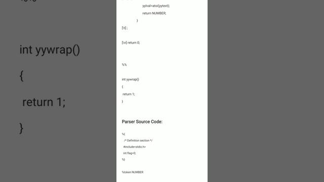 Compiler lab 2 : Evaluate arithmetic expression using Yacc part 2 смотреть онлайн