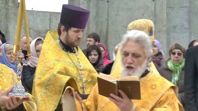Закладка камня в основание храма Блаженной старицы Матроны Московской в Немецкой деревне 26 12 2015 смотреть онлайн
