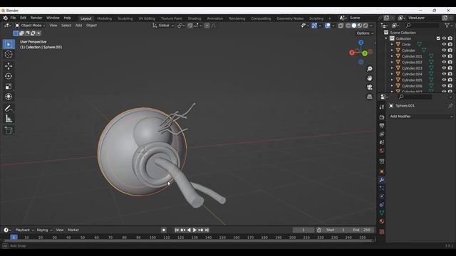 как покрасить объект в программе blender. глаз робота часть 3 смотреть онлайн
