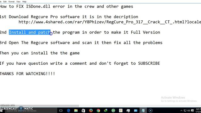 100% working How to FIX ISDone.dll error in the crew and other games смотреть онлайн