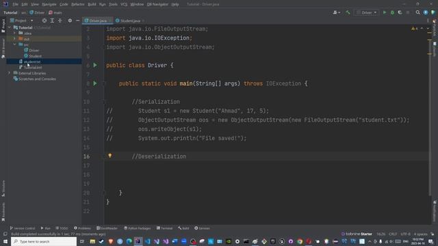 Serializable Episode 02: ObjectInputStream Class (Deserialization) смотреть онлайн