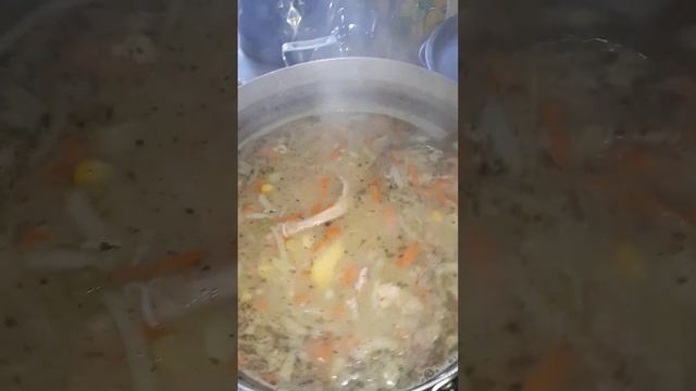 гороховый суп с зеленой фасолью