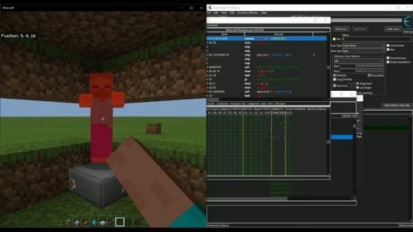 Minecraft Bedrock Edition 1.16.221 Critical Hit Script With Cheat Engine