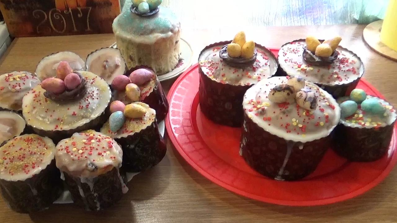 Сахарные яйца для украшения пасхальных куличей смотреть онлайн