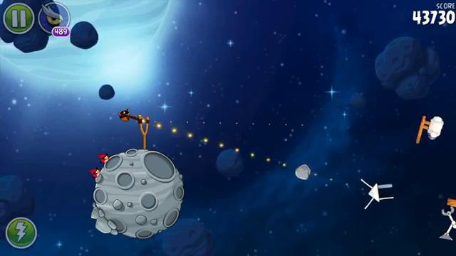 Angry Birds Space 8 12 Beak Impact 3 Stars Walkthrough смотреть онлайн
