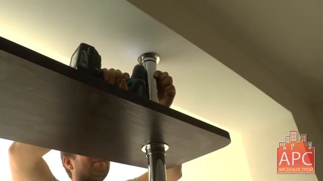 Встроенная мебель для лоджии П-44Т утюг на заказ смотреть онлайн