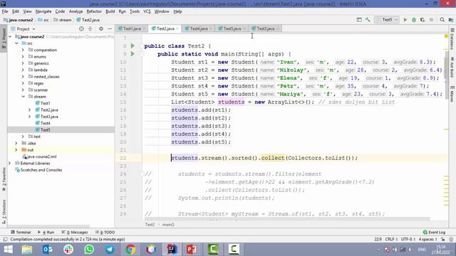 Java - получи чёрный пояс! 5. Метод sorted смотреть онлайн