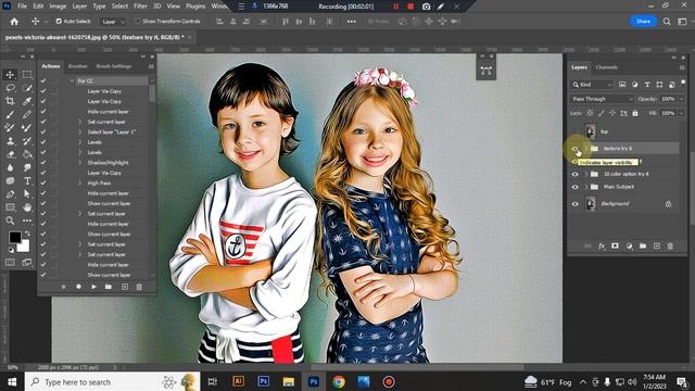 Oil Artwork Photoshop Action смотреть онлайн