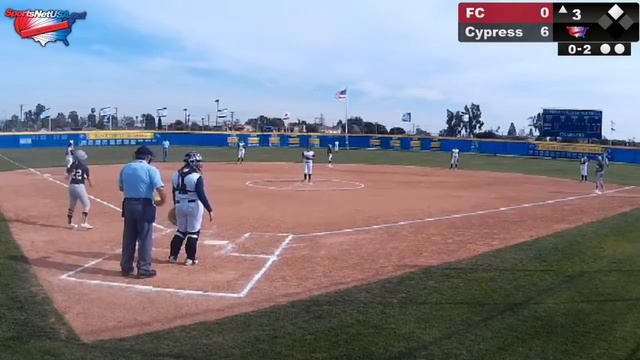 Cypress College Softball - Cypress Vs Fullerton