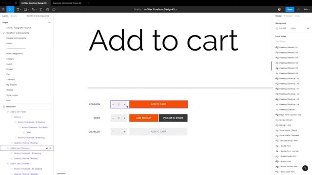 Storefront UI Figma - Add to cart смотреть онлайн