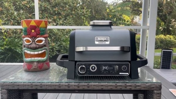 Review Ninja OG701 Woodfire Outdoor Grill, 7-in-1 Master Grill, BBQ Smoker, & Outdoor Air Fryer