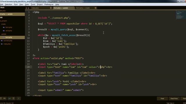PHP #28-Dars.PHPda form orqali update buyrug’i смотреть онлайн