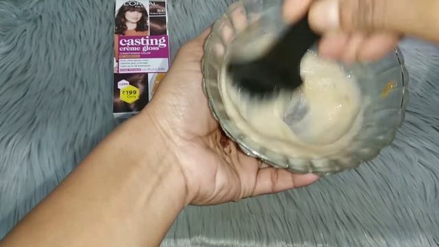How to color grey hair at home/L'Oréal Paris casting creme gloss hair color/500-Medium Brown/Demo смотреть онлайн