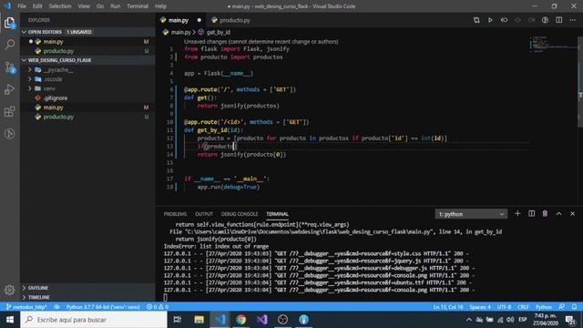 Curso de Python con Flask - Uso de métodos HTTPS смотреть онлайн