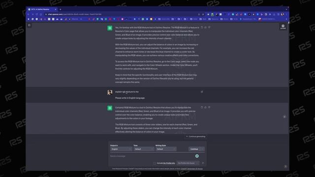 is it possible to create a DCTL with Chat GPT смотреть онлайн