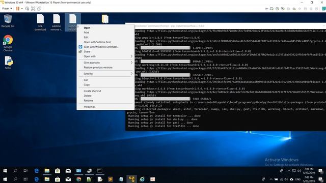 install python sublime and library (tensorflow cpu , keras and opencv) смотреть онлайн