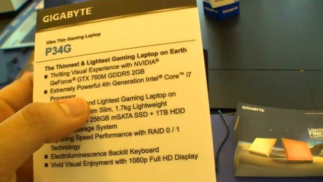 Gigabyte P34 - Dünnstes und leichtestes Gaming Notebook смотреть онлайн