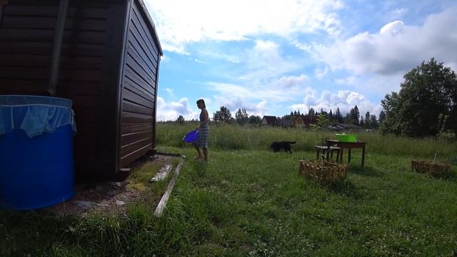 Не собирался ничего снимать,но приехала Настя с Диком/Дачный мини-влог. смотреть онлайн