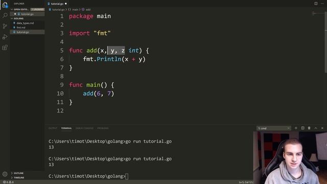 Golang Tutorial #16 - Functions смотреть онлайн