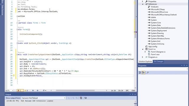 Appointment in outlook calender using winform C# смотреть онлайн