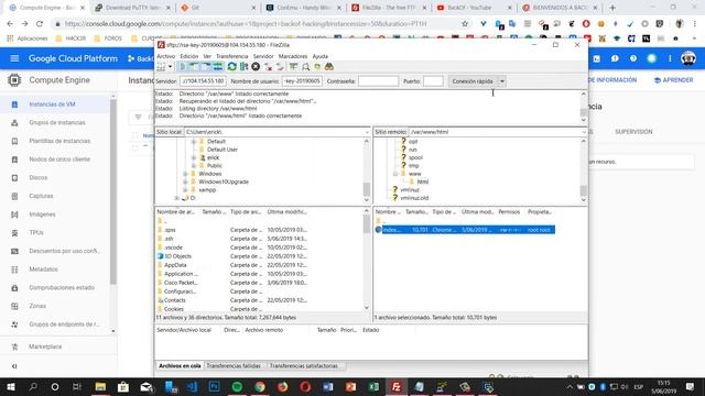 Conectarse vía SSH o FileZilla a Servidor Debian 9 Google Cloud - BackOf смотреть онлайн
