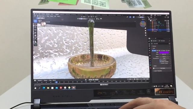 Физическая симуляция воды в Blender 3D моделлим с Максимом Решетовым смотреть онлайн