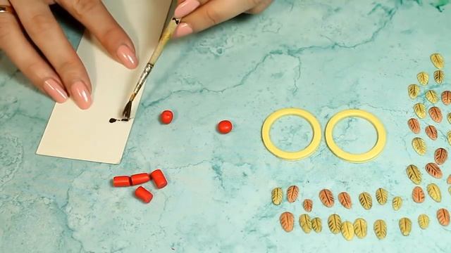 DIY: Серьги с рябиной из полимерной глины / Мастер класс / Делаем серьги своими руками