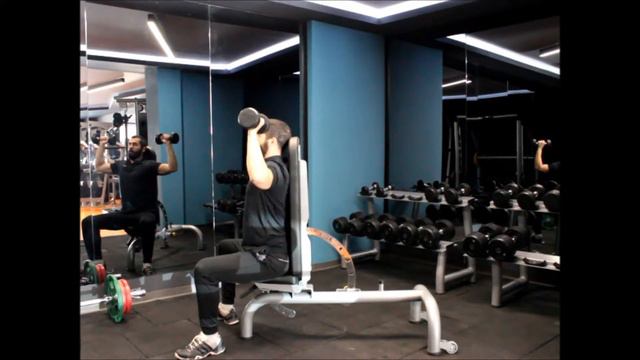 Shoulder dumbell press / dambılla omuz pres nasıl yapılır смотреть онлайн