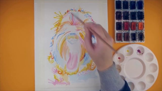 Как нарисовать мимимишную СОБАКУ. Самая яркая собачка на YouTube - Speed Draw | Art School смотреть онлайн