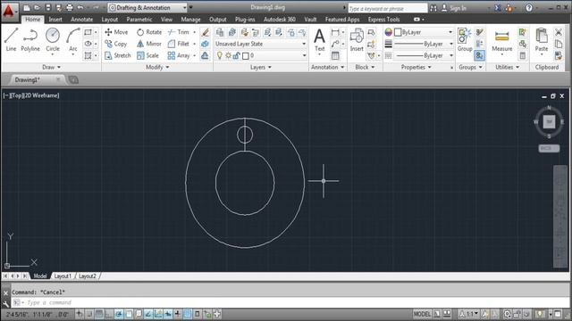 7 trim and array Autocad Command смотреть онлайн