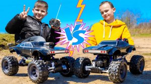 НА МАШИНКАХ по Песку ЧЕЛЛЕНДЖ Дети придумали ВЫЗОВ Для Машинок