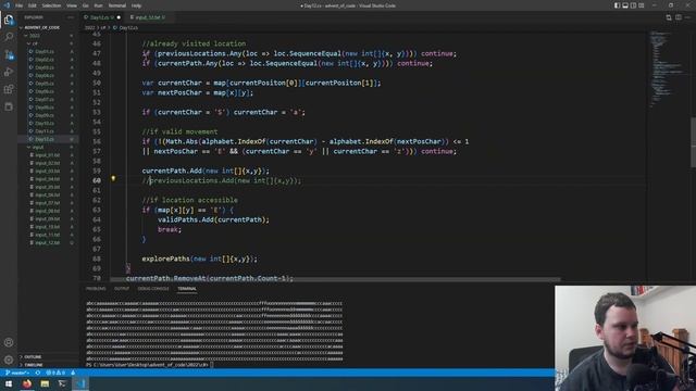 Advent of Code 2022 C# - Day 12: Hill Climbing Algorithm смотреть онлайн