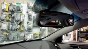 Hyundai Sonata Hybrid 2012 parking sensor and backup camera with OEM mirror replacement