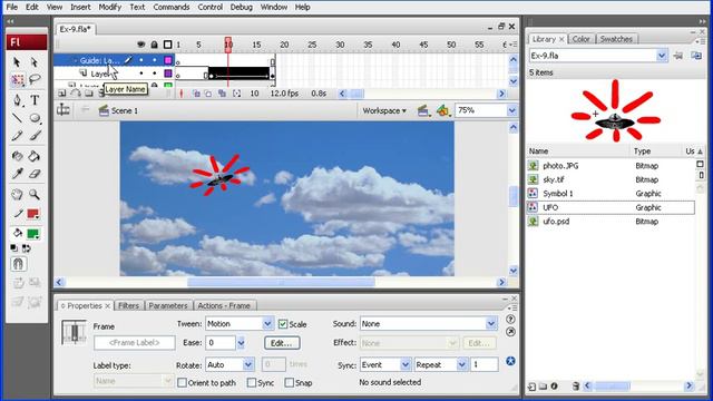 Flash CS: Анимация смотреть онлайн