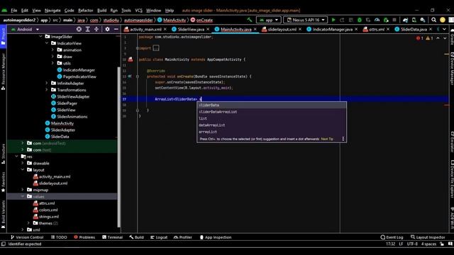 auto image slider page slider Java android studio , and tech video смотреть онлайн