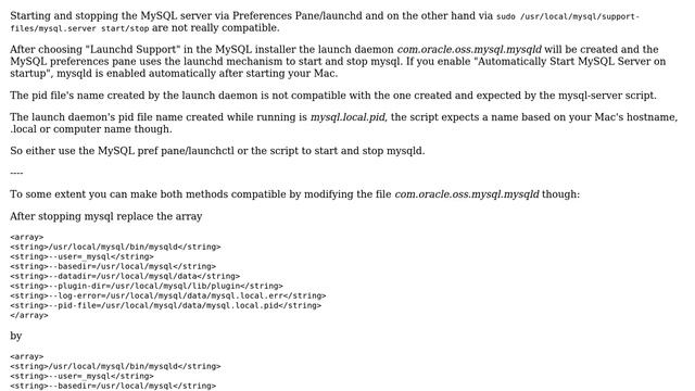 Apple: ERROR! MySQL server PID file could not be found! смотреть онлайн