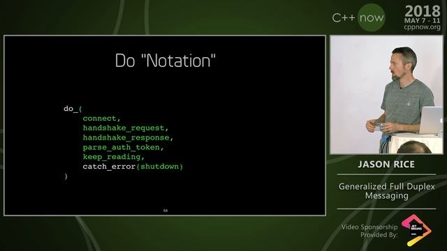 C++Now 2018: Jason Rice “Generalized Full Duplex Messaging” смотреть онлайн