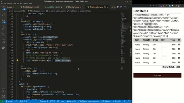 Vue.js 3 Bangla Tutorial: 84. Pharmacy Management Project - 30 Cart store with Pinia смотреть онлайн