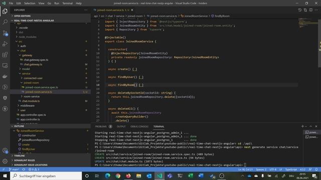 NestJS: Add Message & JoinedRoom Entities & add according logic | Realtime Chat App | 14/17 смотреть онлайн
