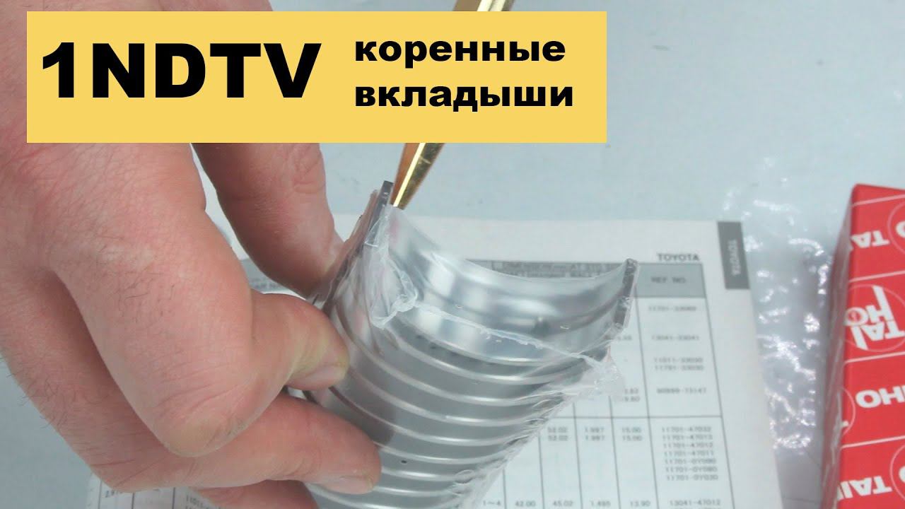 1NDTV (1.4L) Toyota коренные вкладыши Taiho M759A смотреть онлайн